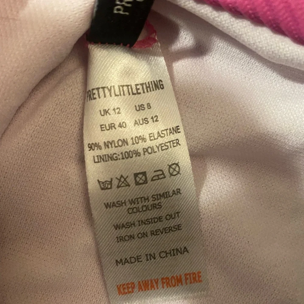 Pink Ribbed Bandeau Bikini 👙 ☀️ - Picture 2 of 3